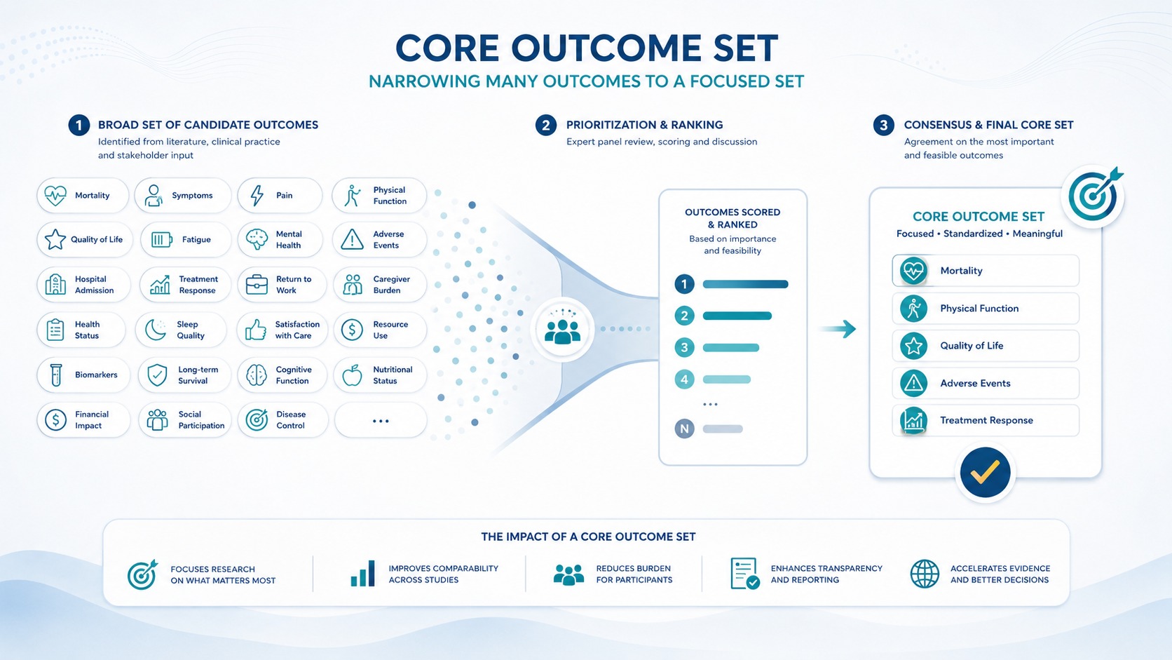 Delphi support for core outcome set development