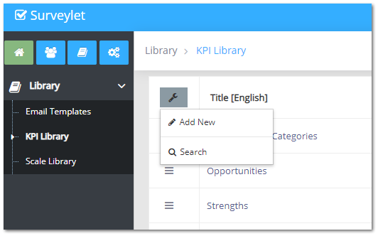 Add New Scale — configuration example