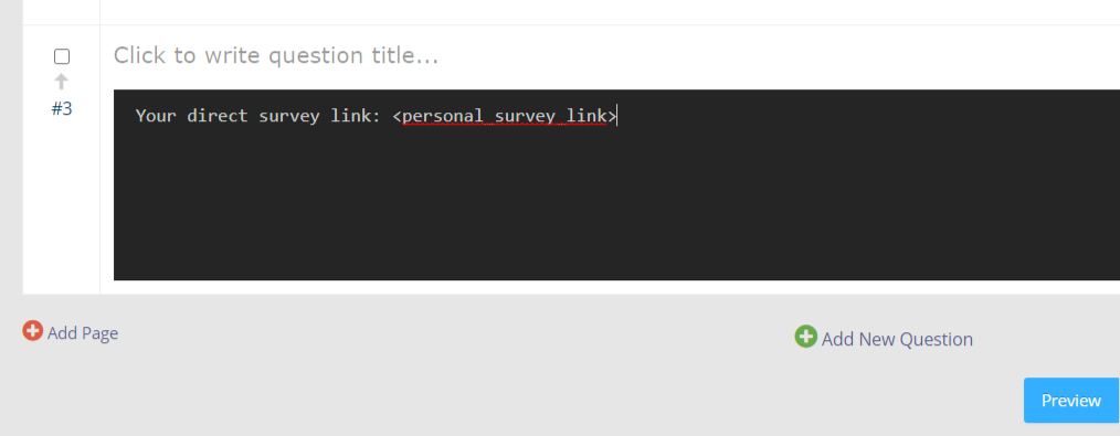 Anonymous Survey Access — configuration example