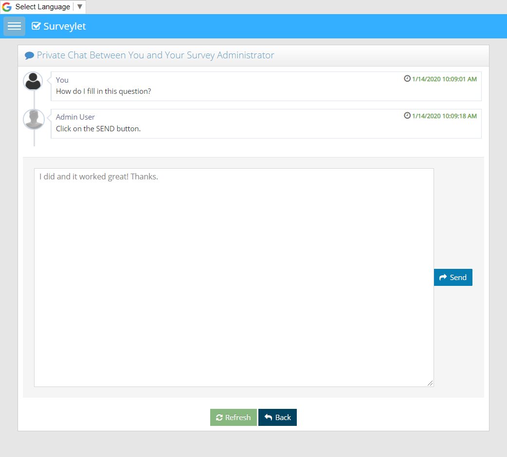 Display Settings Tab — configuration example