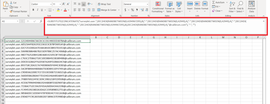 Generate Direct Survey Links — configuration example