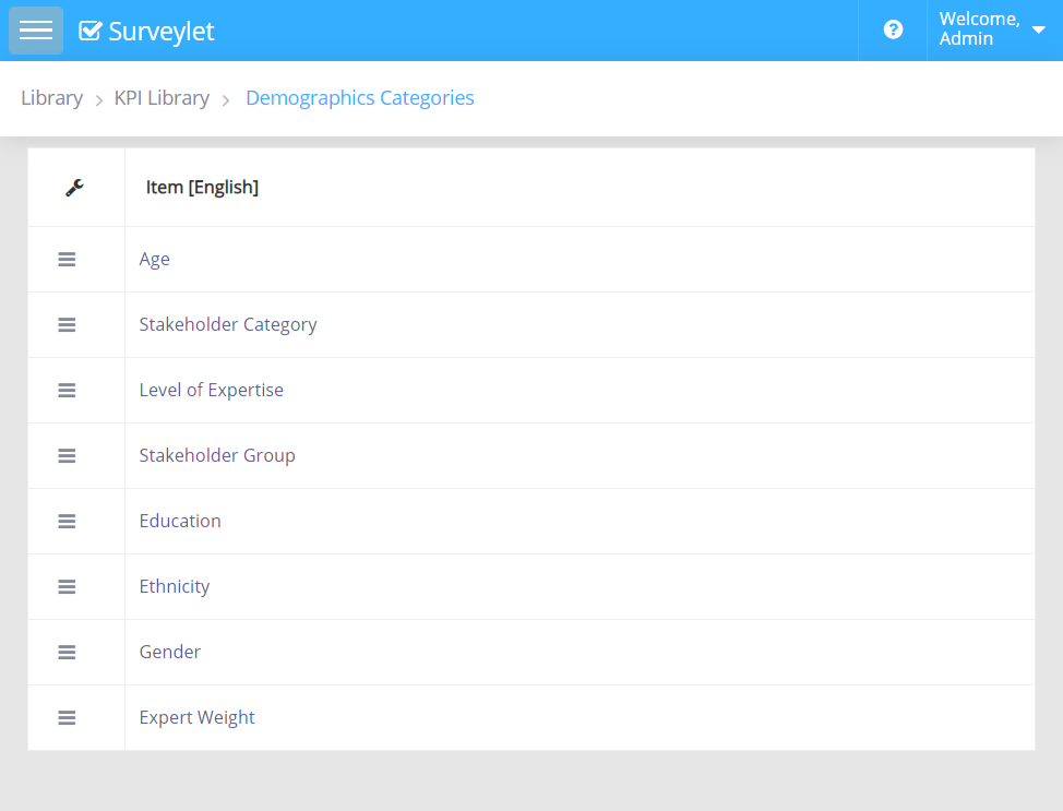 KPI Library — configuration example