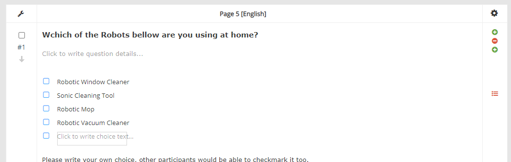 Multiple Choice Listbox — configuration example
