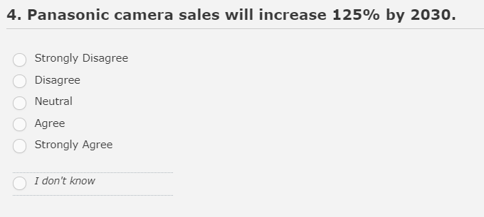 The virtual I don’t know option provides a non-rating response.