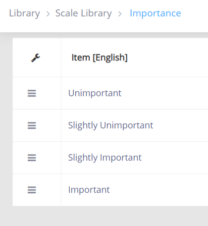 Question Settings — configuration example