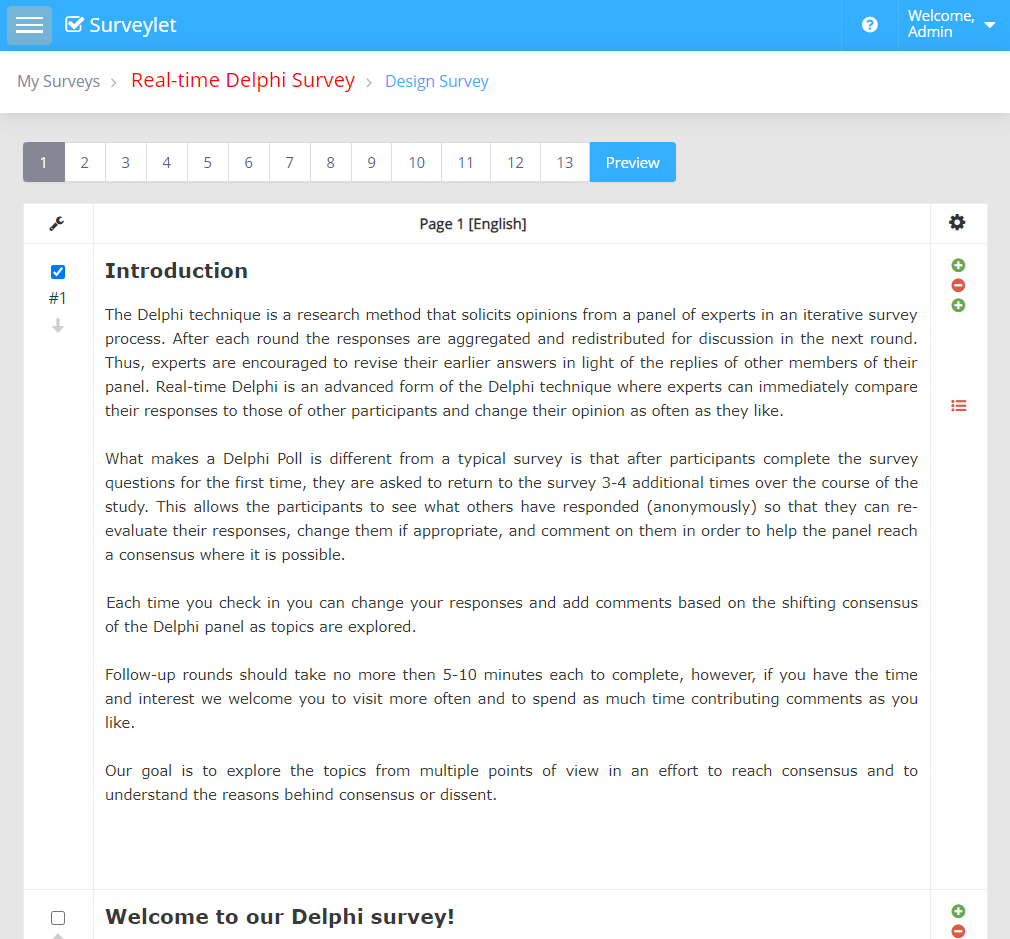 Text — configuration example