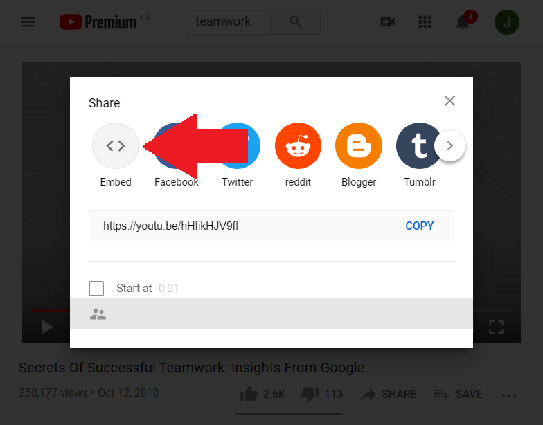 Video — configuration example