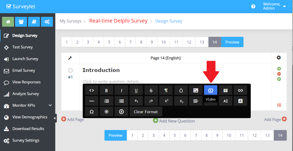 Video — configuration example
