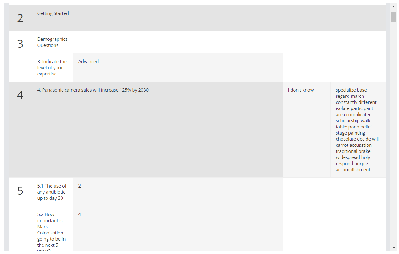 View Responses — configuration example